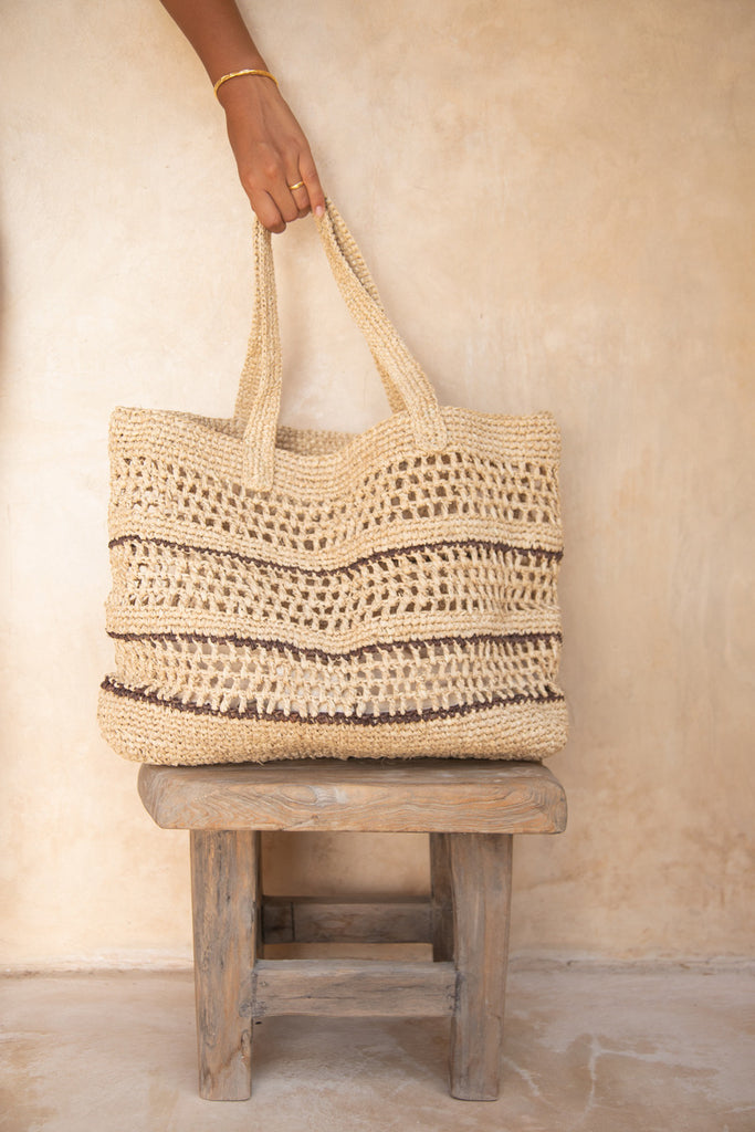 Natural rattan basket