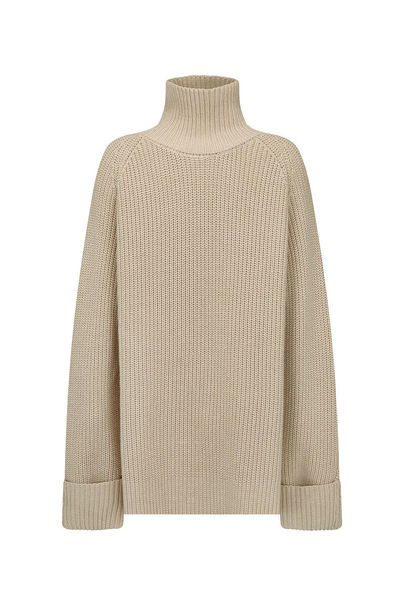 FEELS RIGHT WOOL BLEND KNIT BEIGE