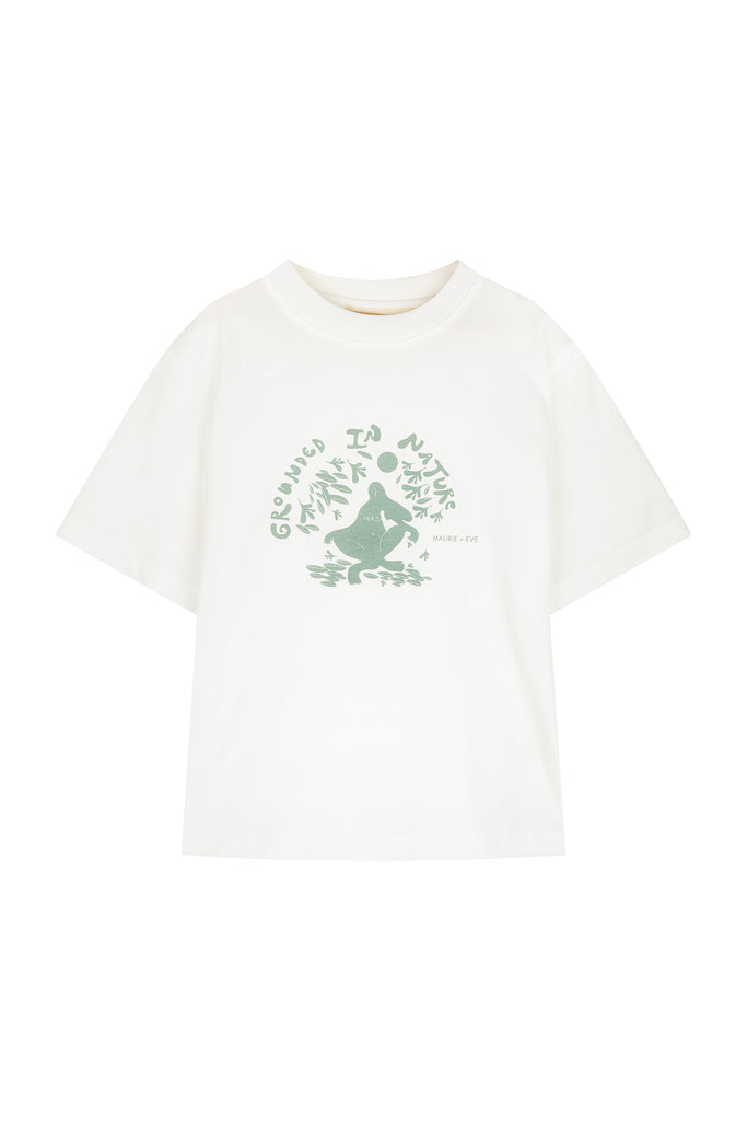 kids natural artist print tee