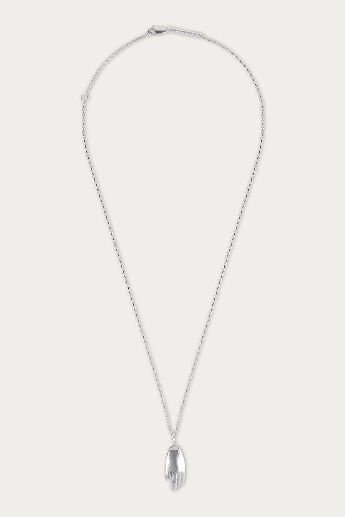 925 Solid Silver Necklace with Hand pendant 