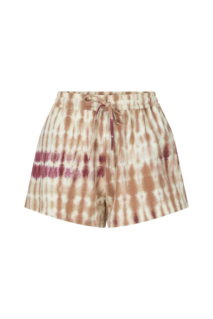 womens organic cotton hemp tie dye short front view