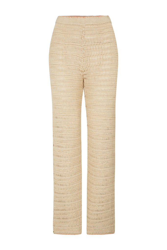 Women's fixed crochet pant front view 